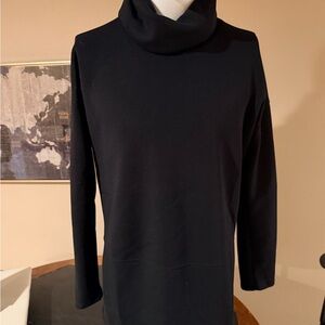 SPANX AirEssentials Black Cowl Neck Tunic Top | Size M | Luxe Soft